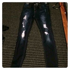 Cello Distressed Skinny Jeans